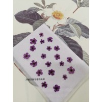 小手球-紫色正面-押花花材