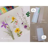 霧面水晶押花書籤-押花材料_押花貼膜書簽_卡片壓花貼膜_大組12元