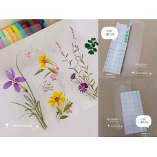 霧面水晶押花書籤-押花材料_押花貼膜書簽_卡片壓花貼膜_大組12元