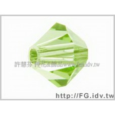 5301施華洛角珠214-3mm翠綠橄欖1包-50個