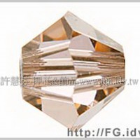 5301施華洛角珠362-3mm淺蜜桃石1包-50個