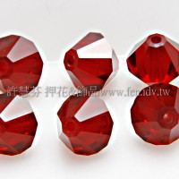 5301施華洛角珠紅色6mm-30個
