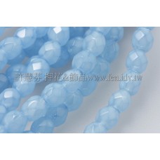 捷克棗形珠4mm嬰兒藍蛋白-50個