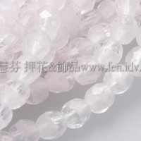 捷克棗形珠3mm水晶-粉紅色混和-50個