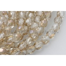 捷克棗形珠3mm水晶黃昏色-50個