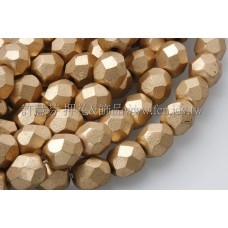 捷克棗形珠6mm金屬亞麻色-20個