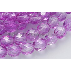 捷克棗形珠6mm紫桃紅色-20個