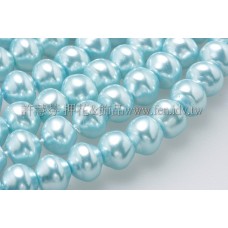 6*7mm捷克水晶珍珠-螺旋圓_水藍色