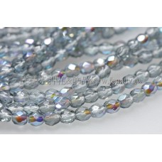 捷克棗形珠3mm閃亮蒙大拿藍-50個