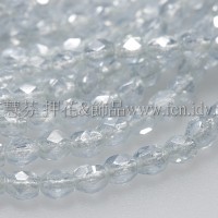 捷克棗形珠3mm亮海軍藍色-50個