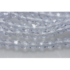 捷克棗形珠3mm愛麗絲藍-50個