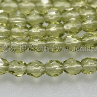 捷克棗形珠3mm明綠色-50個