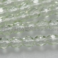 捷克棗形珠3mm翠橄欖綠色-50個