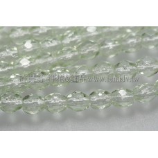 捷克棗形珠3mm翠橄欖綠色-50個