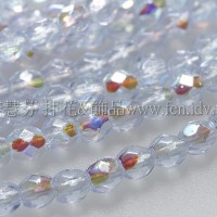 捷克棗形珠3mm閃亮愛麗絲藍-50個