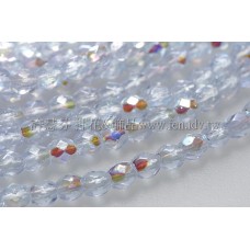 捷克棗形珠3mm閃亮愛麗絲藍-50個