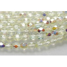 捷克棗形珠3mm閃亮黃水仙色-50個