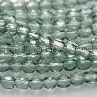 捷克棗形珠3mm草原綠色-50個