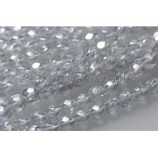 捷克棗形珠3mm閃亮愛麗絲藍灰-50個