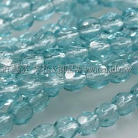 捷克棗形珠3mm亮海藍色-50個