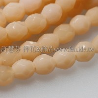 捷克棗形珠4mm蜜橙色-50個