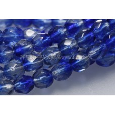 捷克棗形珠4mm閃亮峽灣藍加灰鑽色-50個