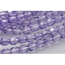 捷克棗形珠4mm閃亮暗蘭花紫-50個