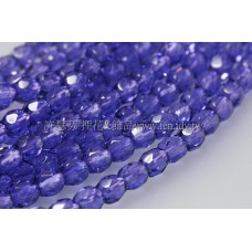 捷克棗形珠4mm閃亮紫羅蘭色-50個