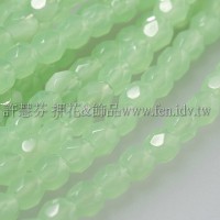 捷克棗形珠4mm嫩綠色-50個