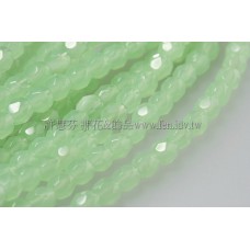 捷克棗形珠4mm嫩綠色-50個