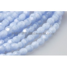 捷克棗形珠4mm長春花藍-50個