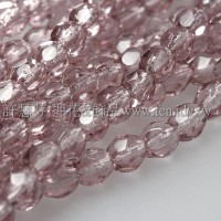 捷克棗形珠4mm紫水晶色-50個