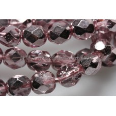 捷克棗形珠6mm閃亮香檳酒紅-20個