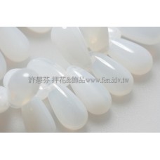 5X10mm捷克水滴形珠-海洋蛋白-20個