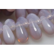 5X10mm捷克水滴形珠-白霧紫薰衣草-20個