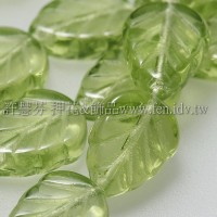 8X10mm捷克玫瑰葉形珠-嫩葉綠-10個