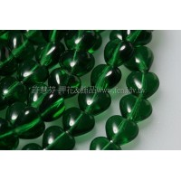 6X6mm捷克小愛心形珠-翡翠綠-50個