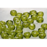 3X5mm捷克車輪珠-草綠色-10個