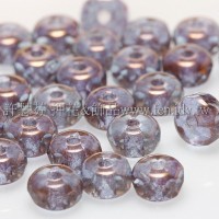 3X5mm捷克車輪珠-海藍閃耀紫紅銅色