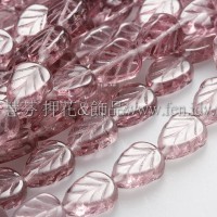 8X10mm捷克玫瑰葉形珠-紫水晶-10個