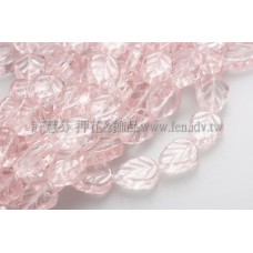 8X10mm捷克玫瑰葉形珠-玫瑰中桃紅色-10個