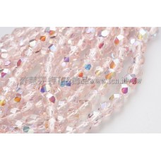 捷克棗形珠6mm閃亮玫瑰中桃紅色-20個