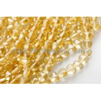 6X6mm捷克小愛心形珠-琥珀色-50個