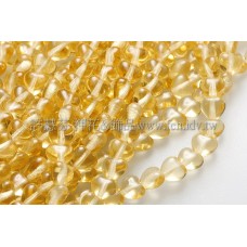 6X6mm捷克小愛心形珠-琥珀色-50個