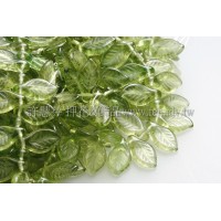 5X10mm捷克楔形葉珠-明綠色-20個