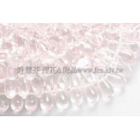 5X10mm捷克水滴形珠-玫瑰中桃紅色-20個