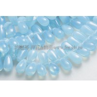 5X10mm捷克水滴形珠-海洋天藍-20個