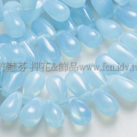 5X10mm捷克水滴形珠-海洋天藍-20個