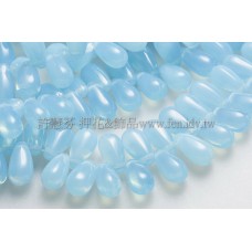 5X10mm捷克水滴形珠-海洋天藍-20個