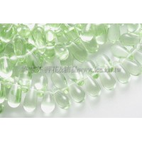 5X10mm捷克水滴形珠-翠橄欖綠-20個